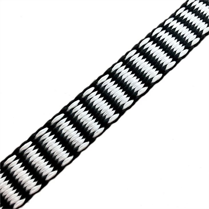 Black And White Blend UHMWPE Webbing