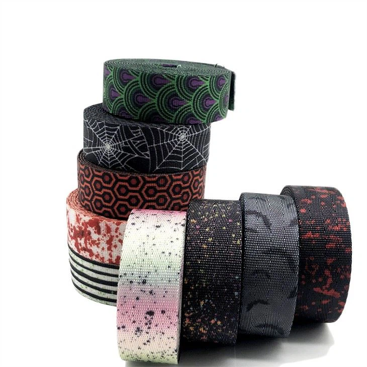 custom printed polyester webbing for sublimation